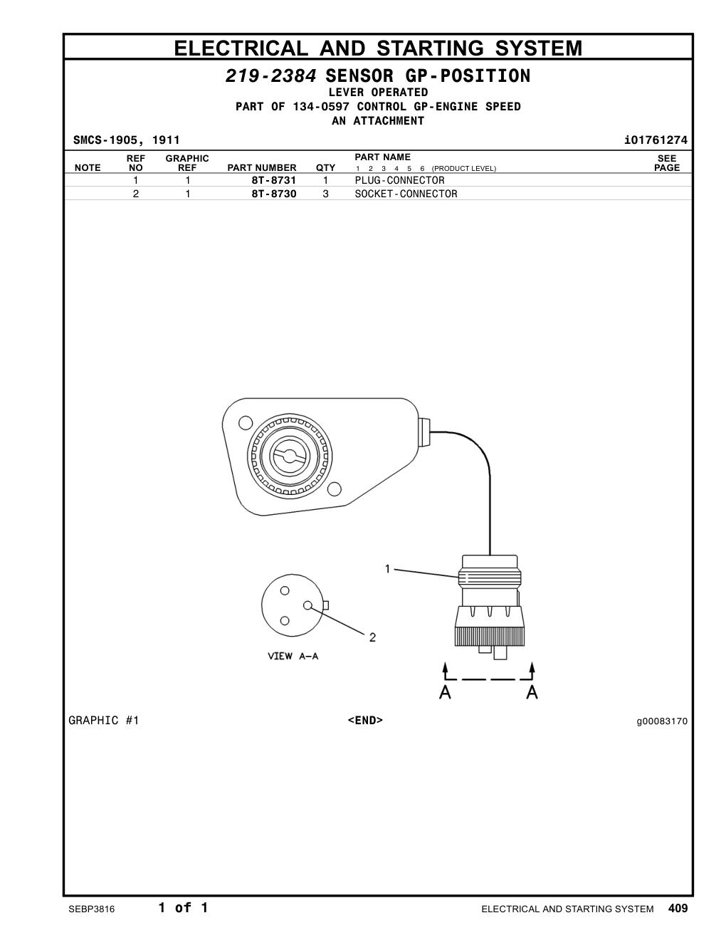 8T-8731 - PLUG-CONNECTOR