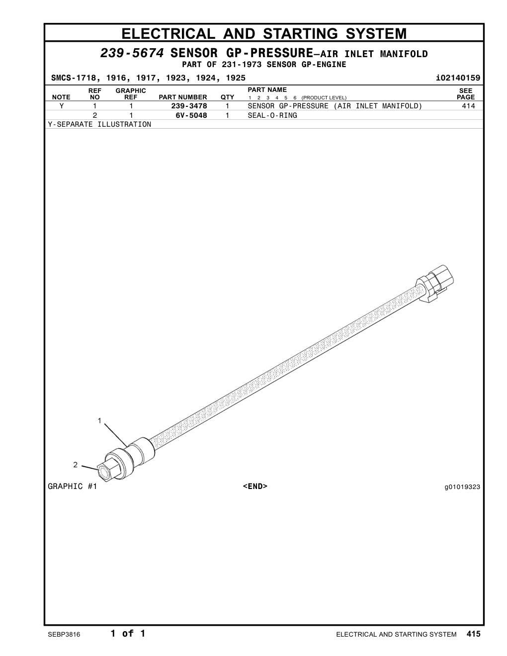 239-3478 - SENSOR GP-PRESSURE