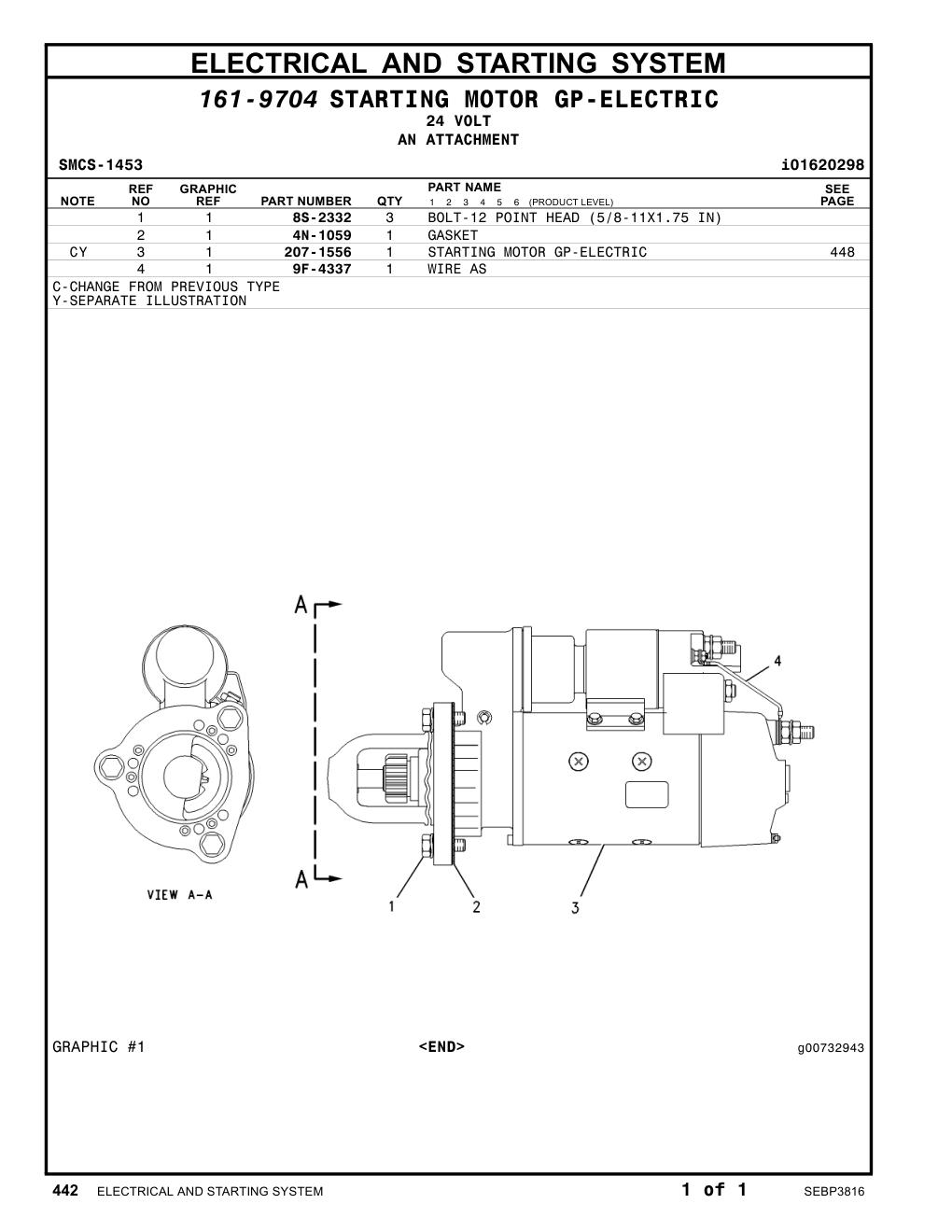 207-1556 - STARTING MOTOR GP-ELECTRIC