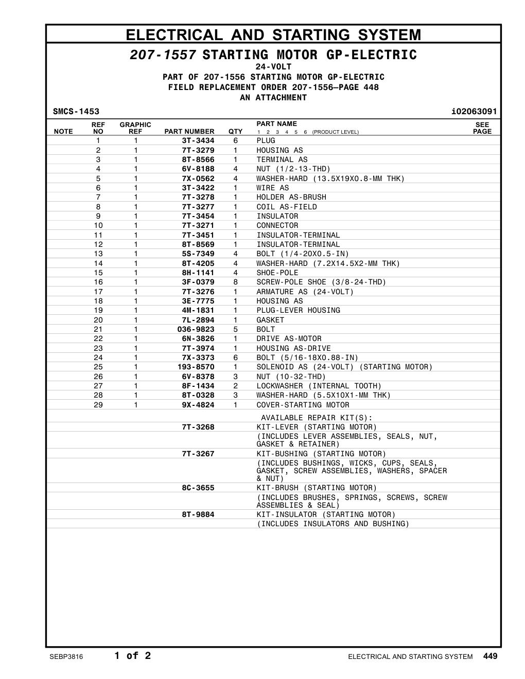 9X-4824 - COVER-STARTING MOTOR