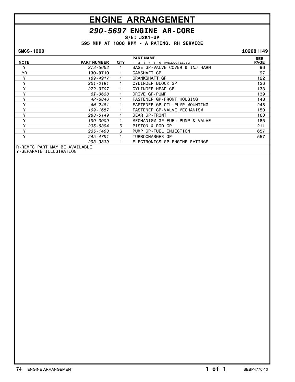 245-4791 - TURBOCHARGER GP