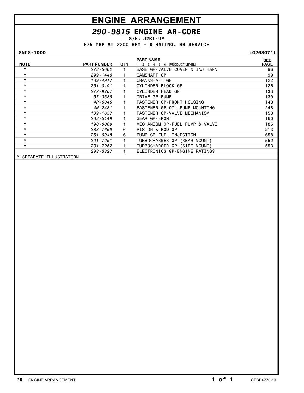 299-1446 - CAMSHAFT GP