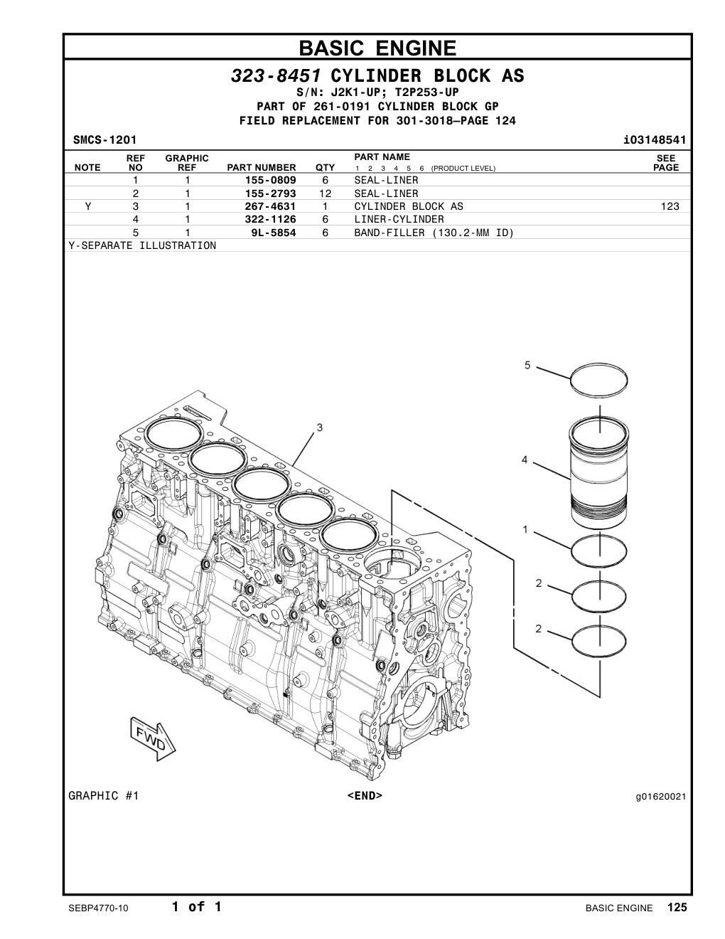 322-1126 - LINER-CYLINDER BLOCK