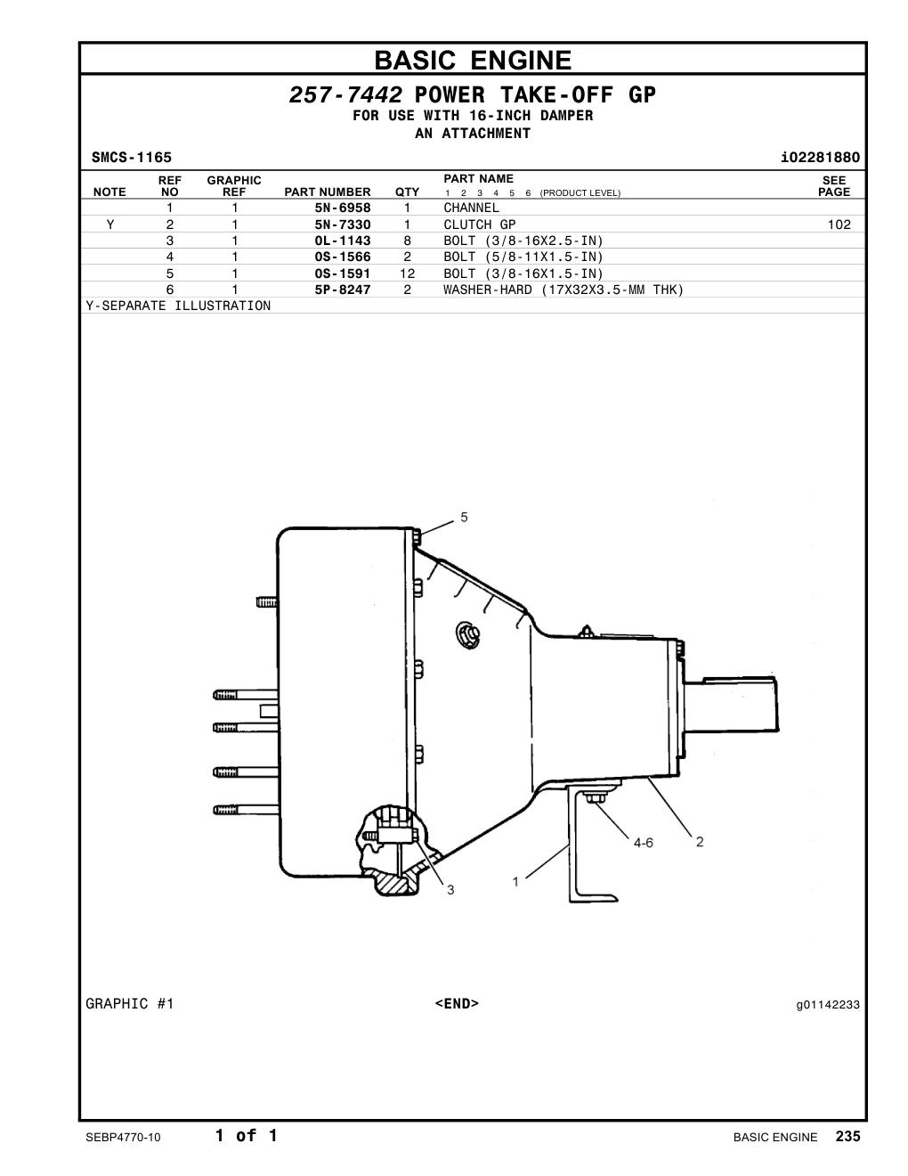 5N-6958 CHANNEL CAT parts manual diagram