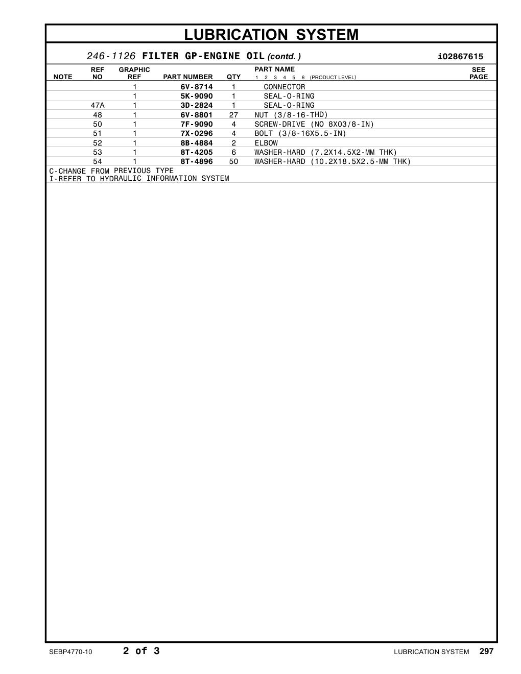 7X-0296 BOLT (3/8-16X5.5-IN) CAT parts manual diagram
