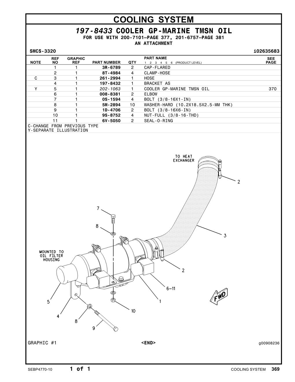 197-8432 BRACKET AS CAT parts manual diagram