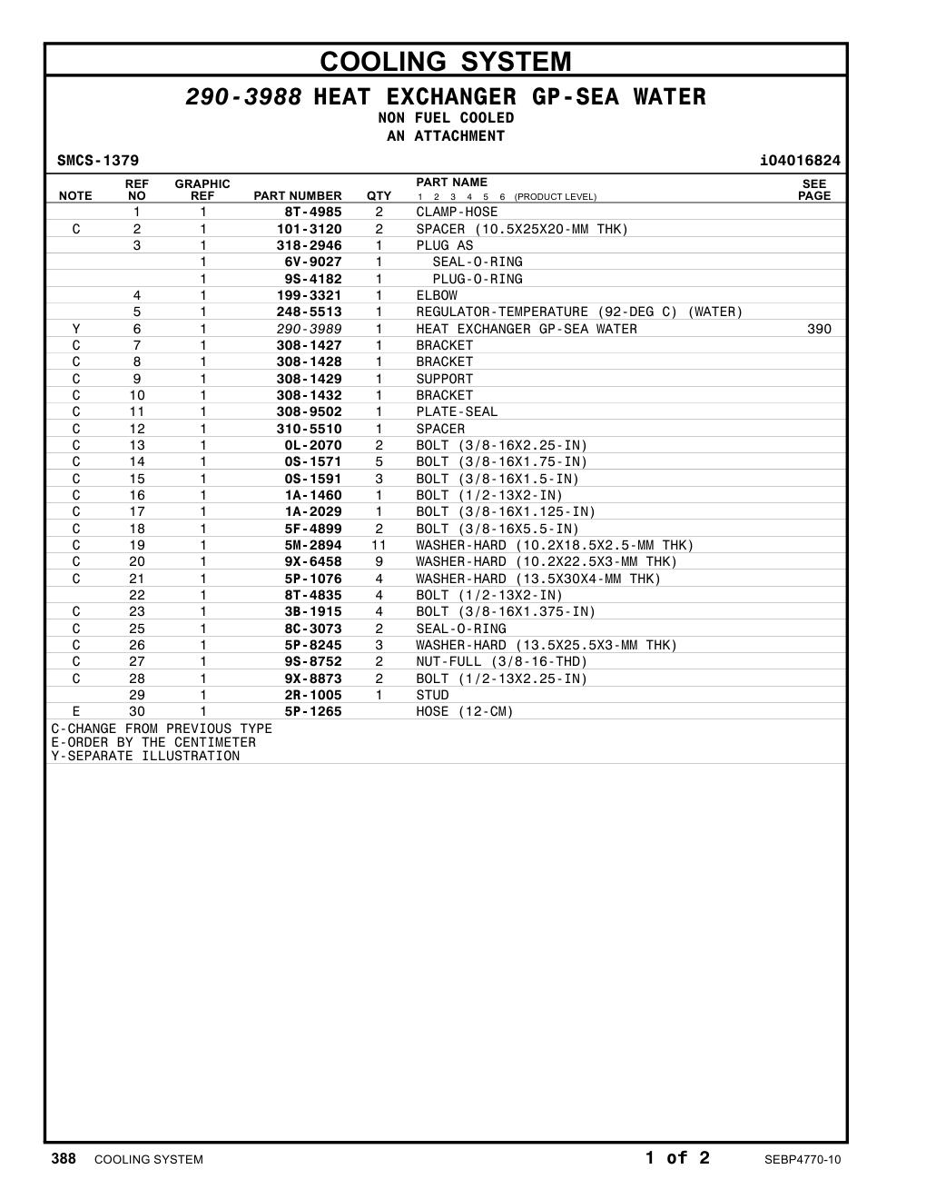 2R-1005 STUD CAT parts manual diagram