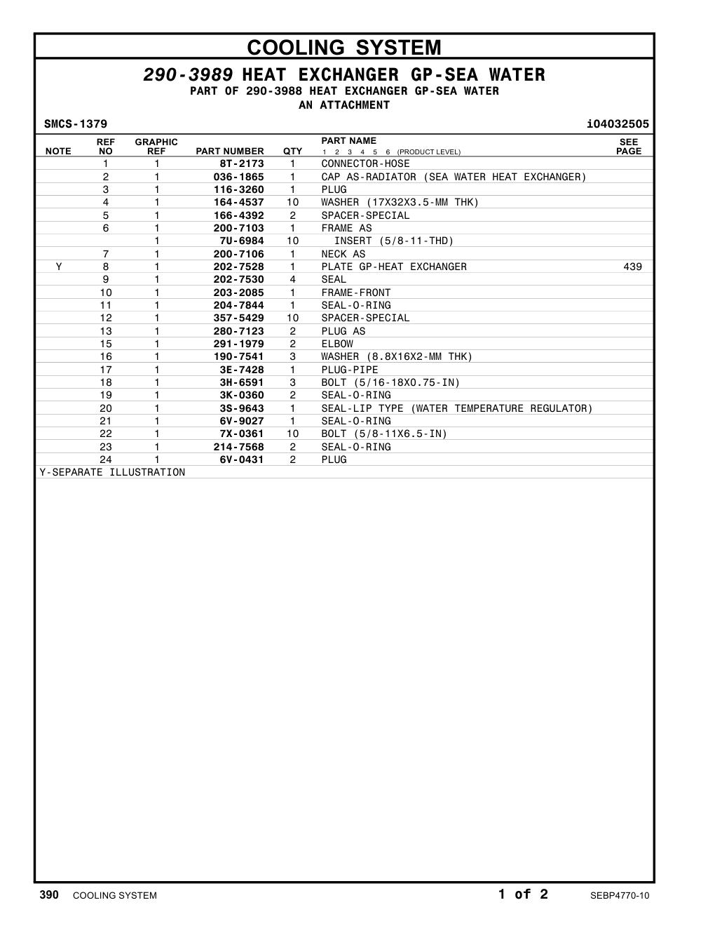 291-1979 ELBOW CAT parts manual diagram