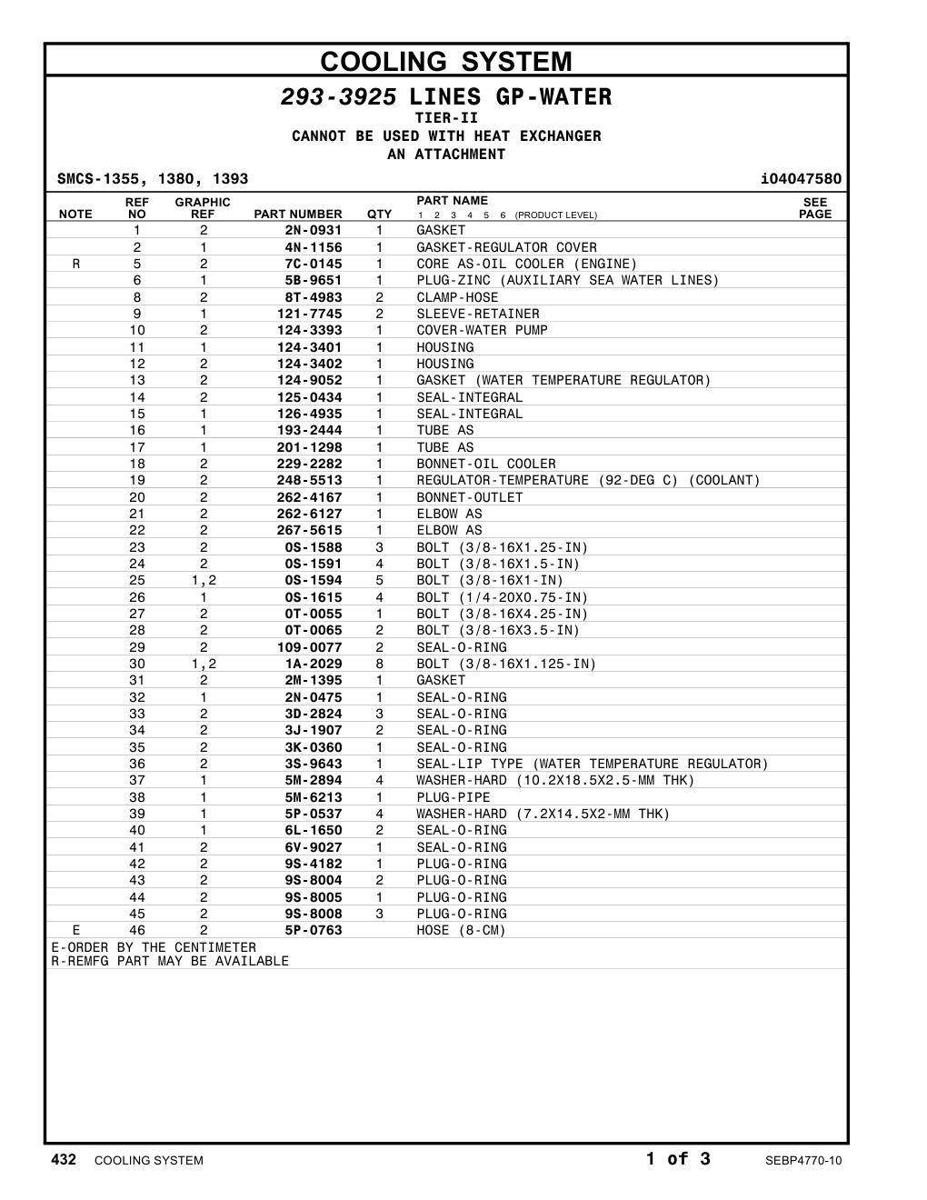 201-1298 TUBE AS CAT parts manual diagram