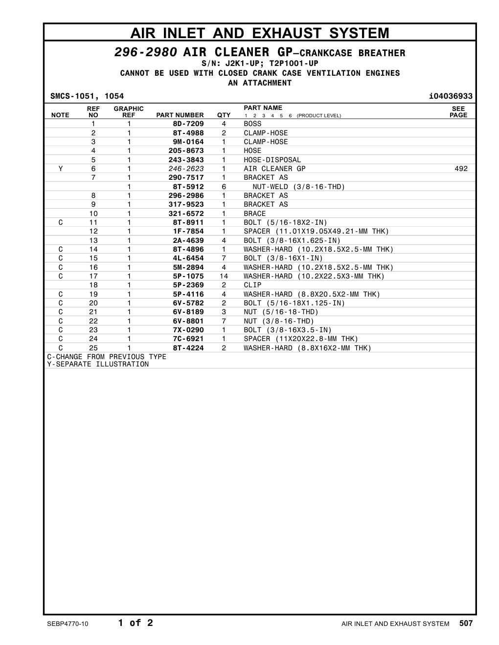 6V-5782 - BOLT (5/16-18X1.125-IN)