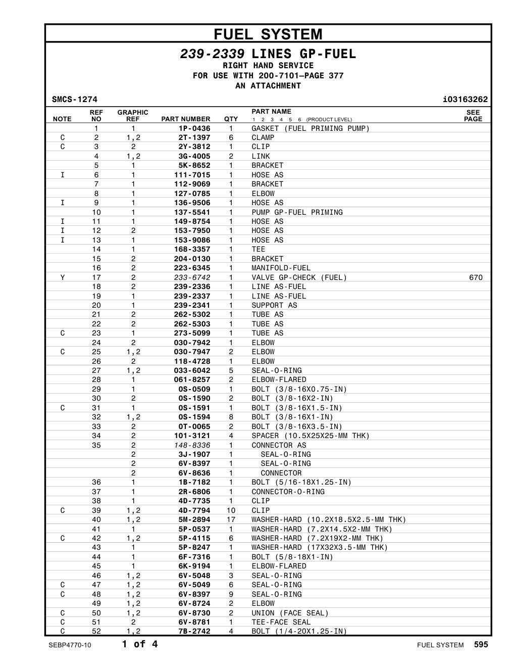 239-2341 SUPPORT AS CAT parts manual diagram