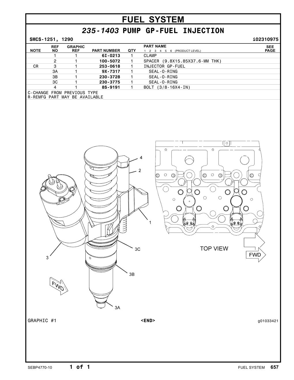 253-0618 - INJECTOR GP-FUEL