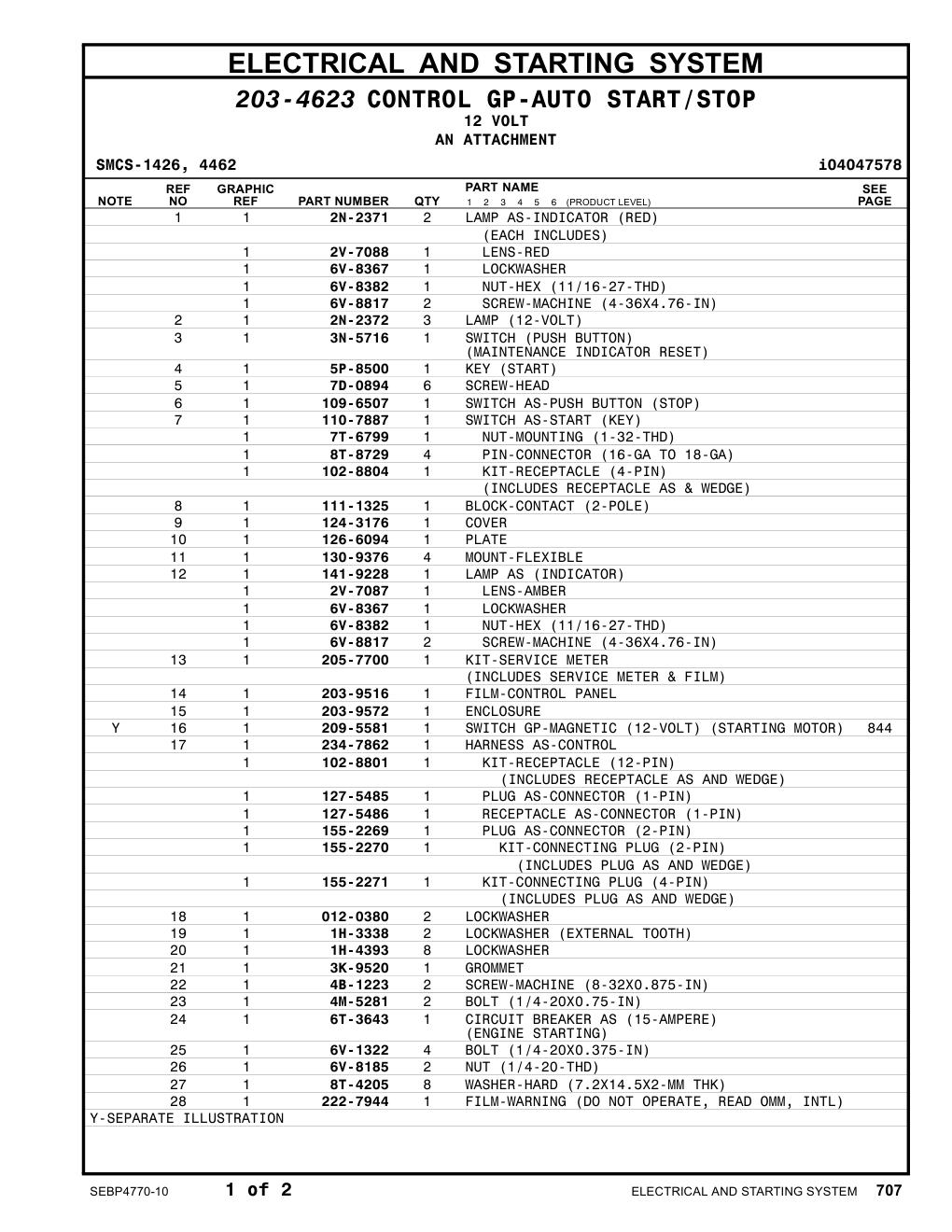 203-9572 ENCLOSURE CAT parts manual diagram