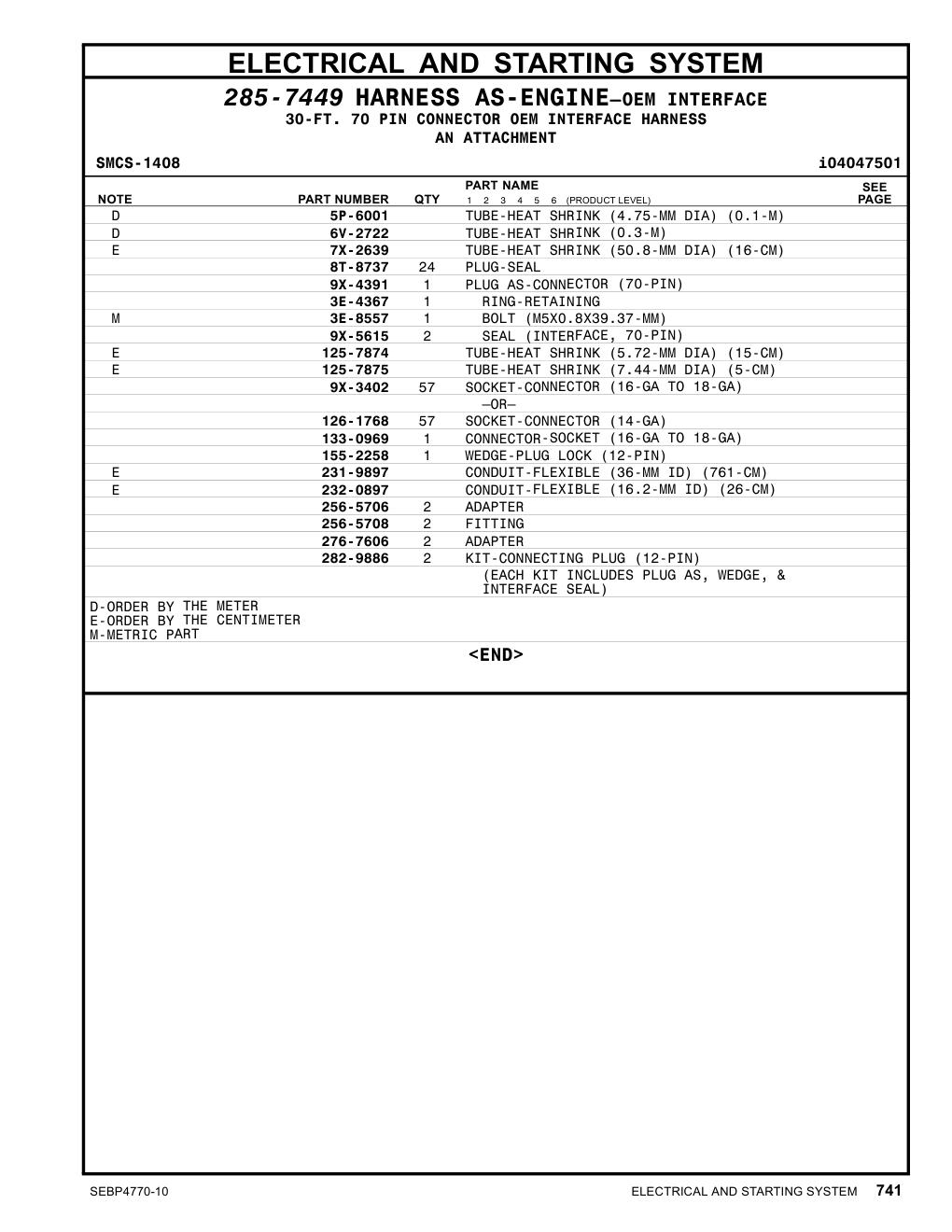 9X-5615 - SEAL (INTERFACE, 70-PIN)