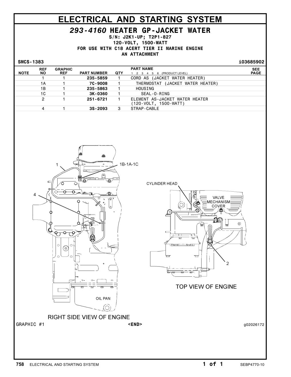 251-6721 - ELEMENT AS-JACKET WATER HEATER