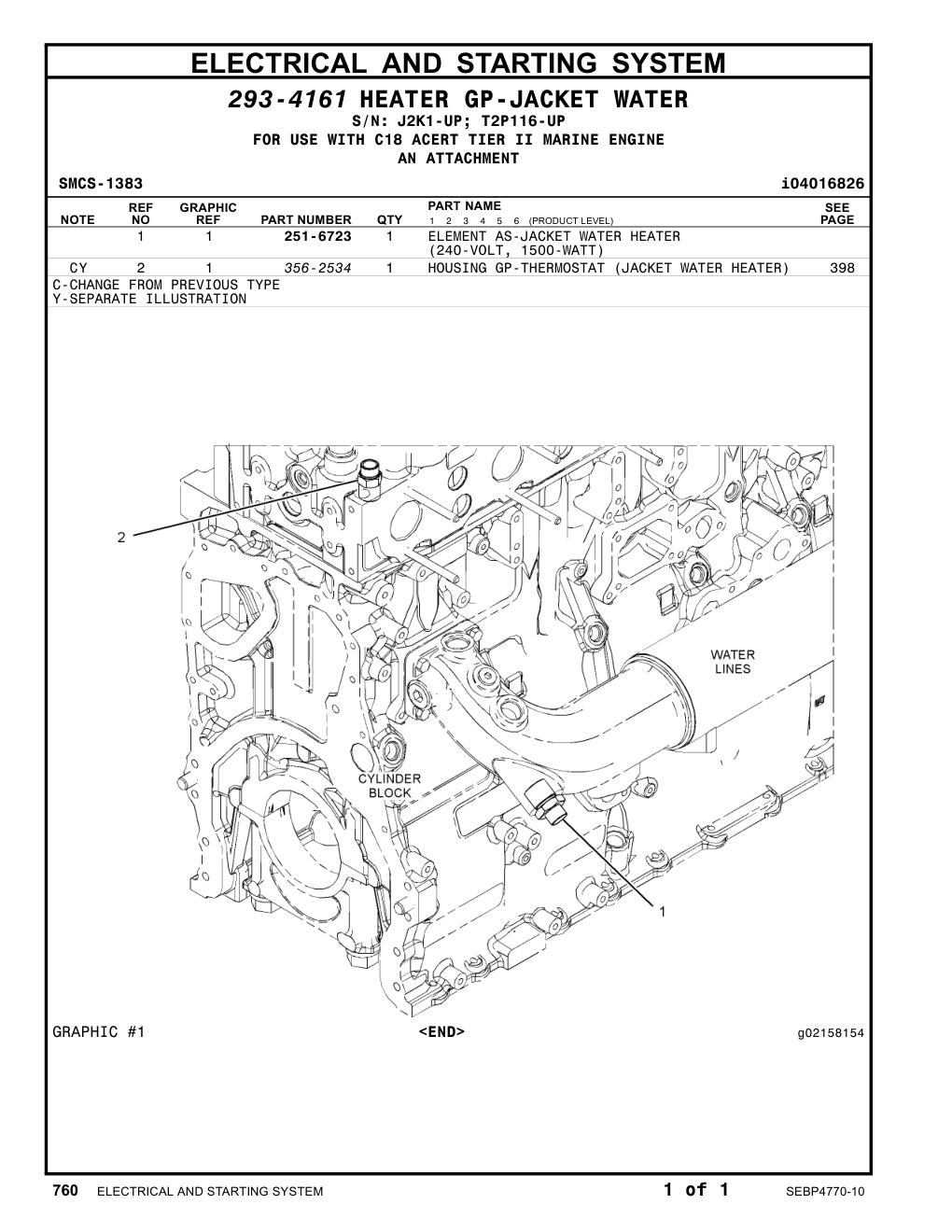 251-6723 - ELEMENT AS-JACKET WATER HEATER