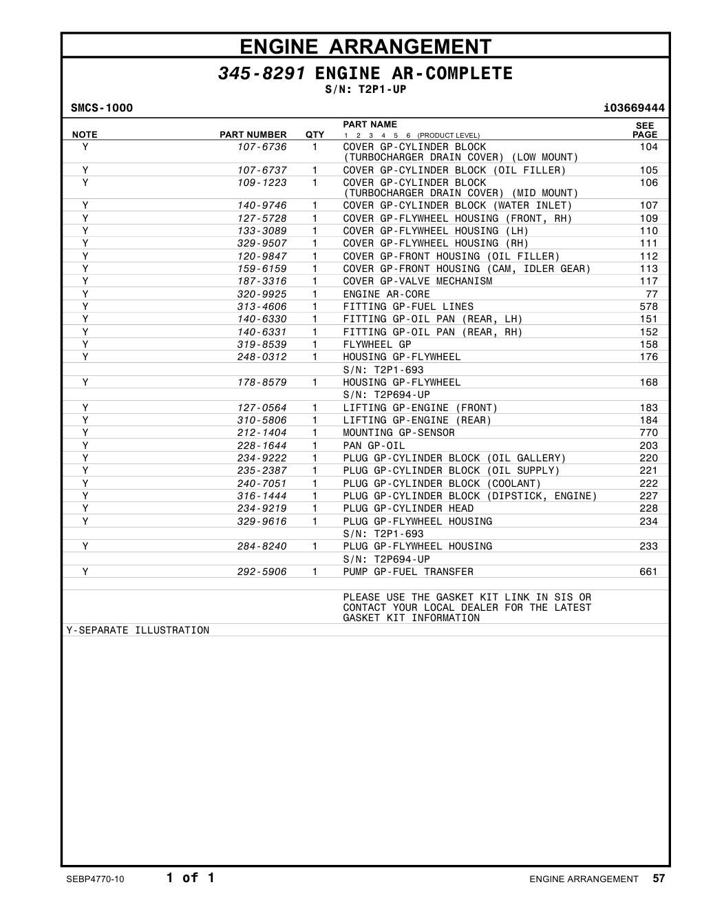 120-9847 - COVER GP-FRONT HOUSING (OIL FILLER)