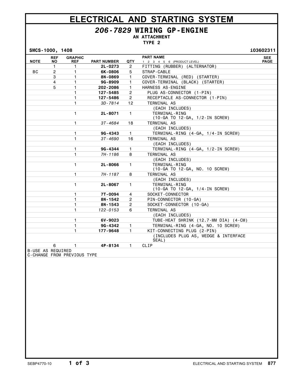 6V-9023 TUBE-HEAT SHRINK (12.7-MM DIA) (4-CM) CAT parts manual diagram