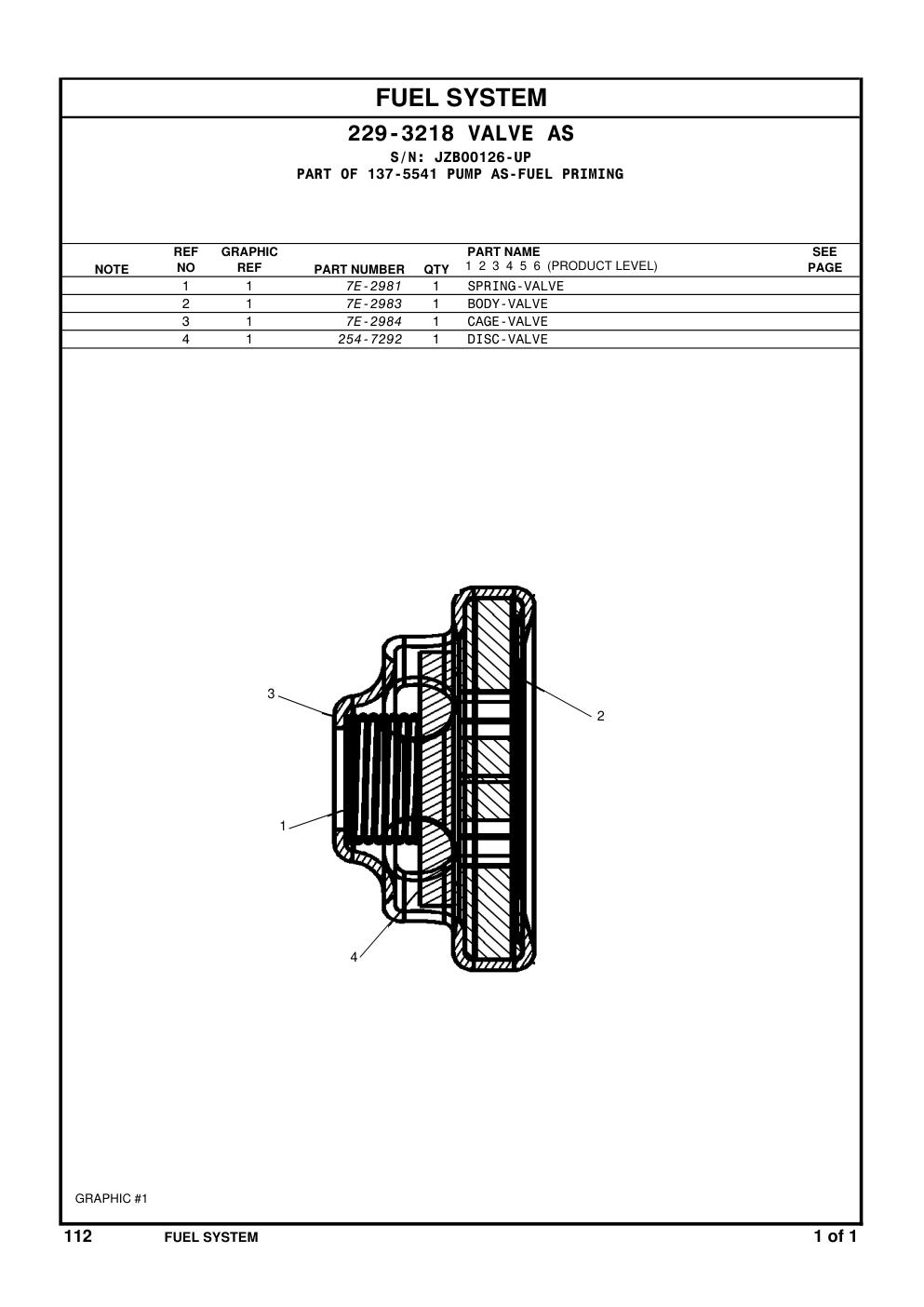 7E-2984 - CAGE-VALVE