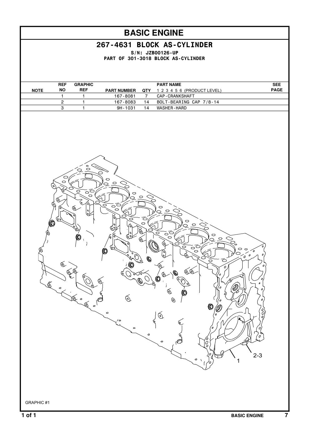 167-8083 - BOLT (7/8-14X7.5-IN)