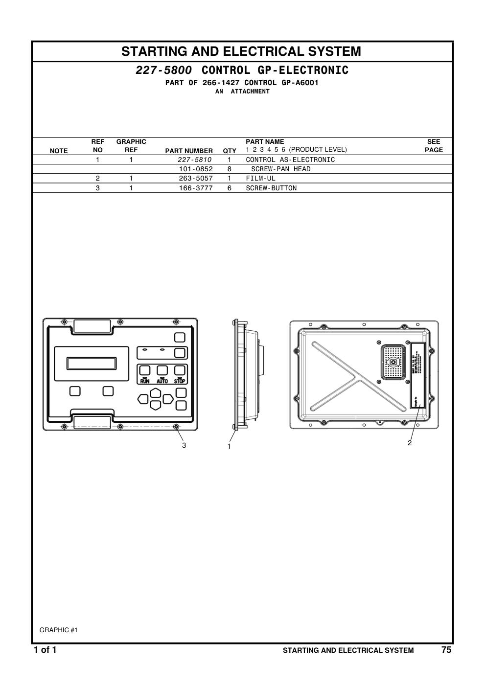 166-3777 SCREW-BUTTON CAT parts manual diagram