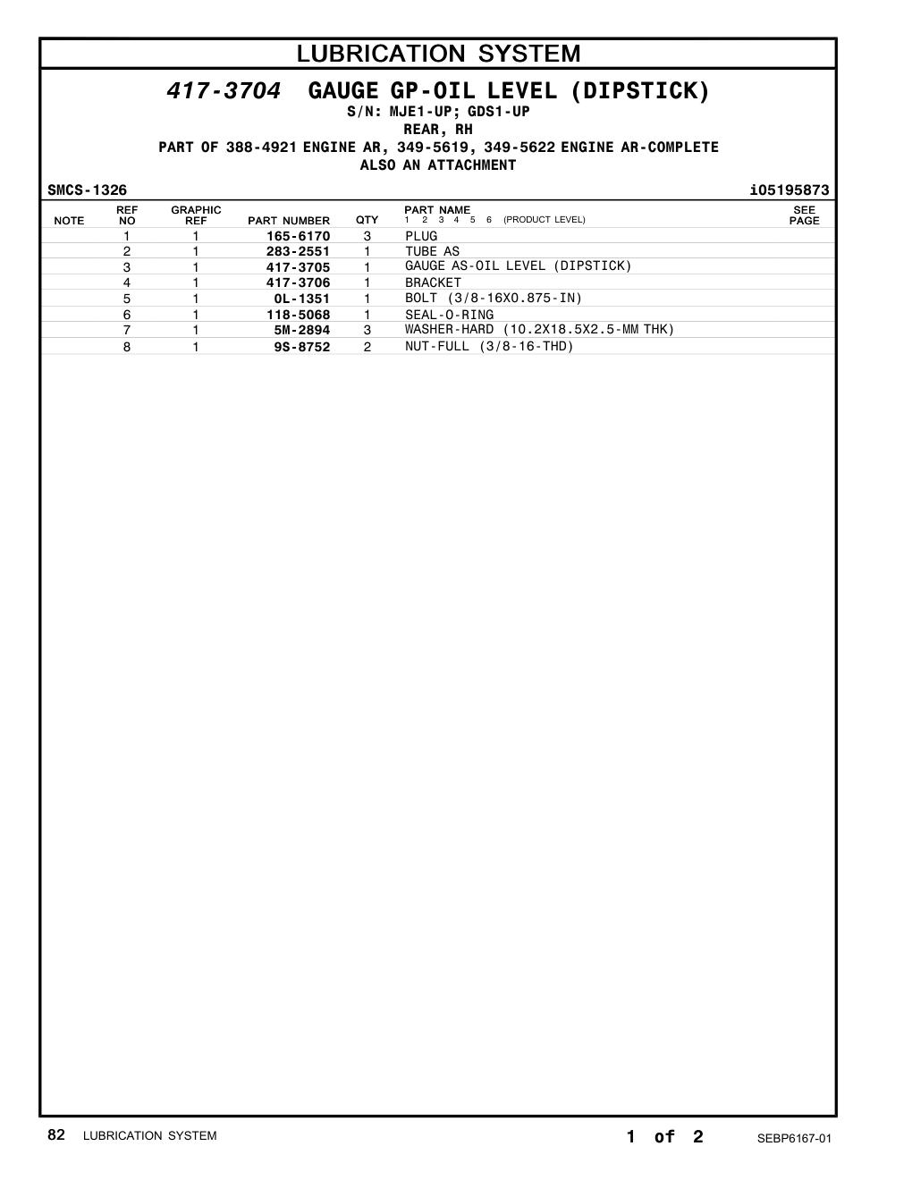 283-2551 TUBE AS CAT parts manual diagram