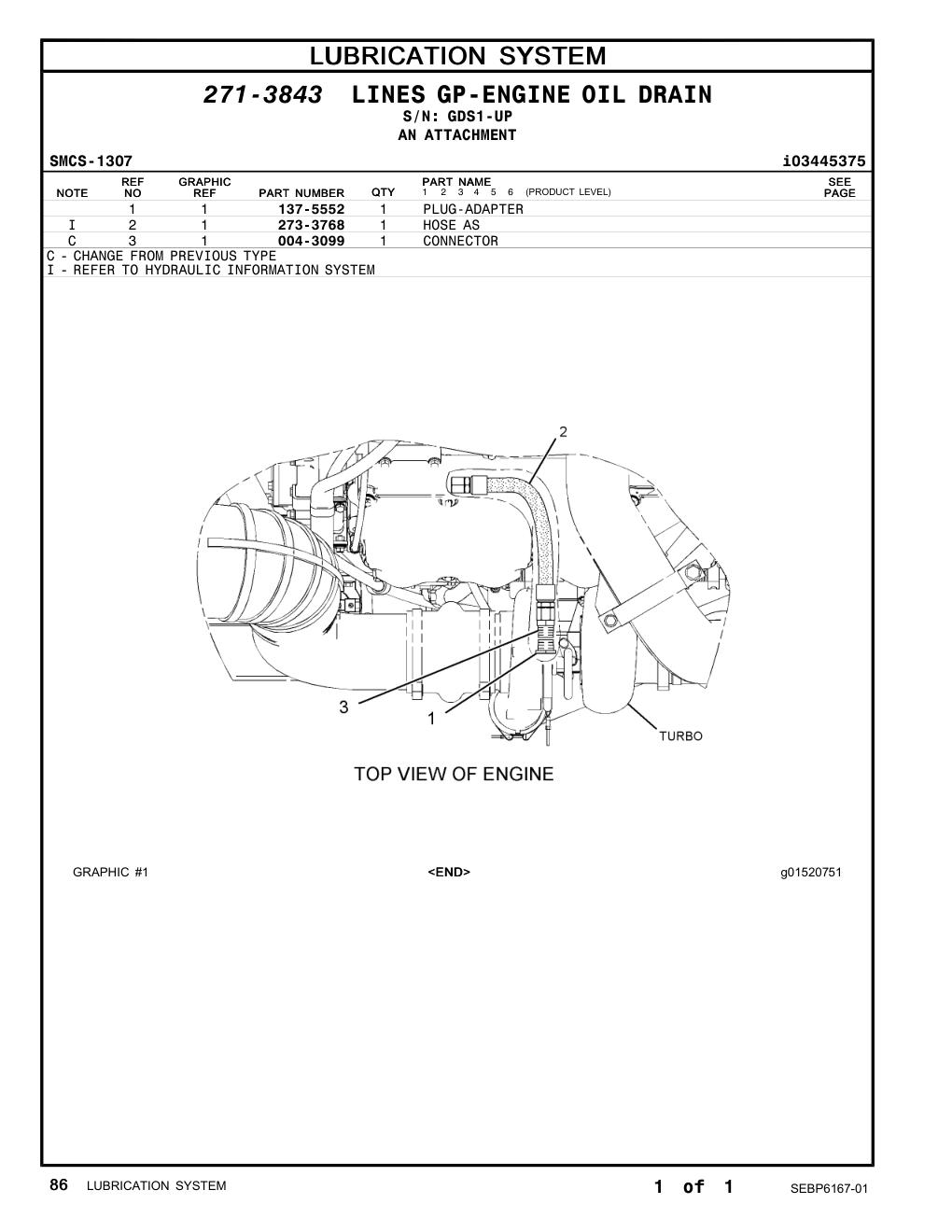 137-5552 PLUG-ADAPTER · S/N GDS1-UP CAT parts manual diagram
