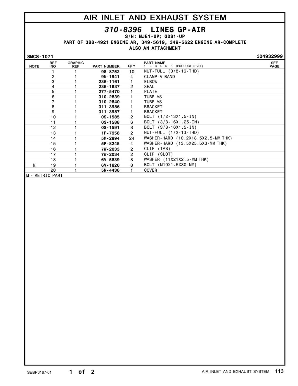 277-5470 PLATE CAT parts manual diagram