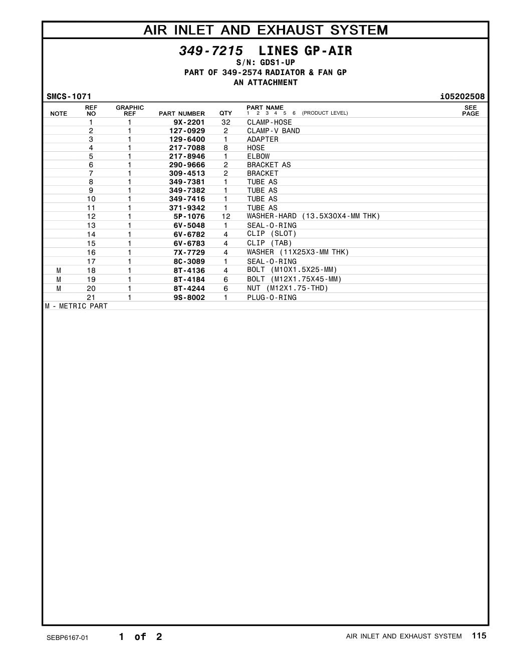 309-4513 BRACKET · S/N GDS1-UP CAT parts manual diagram