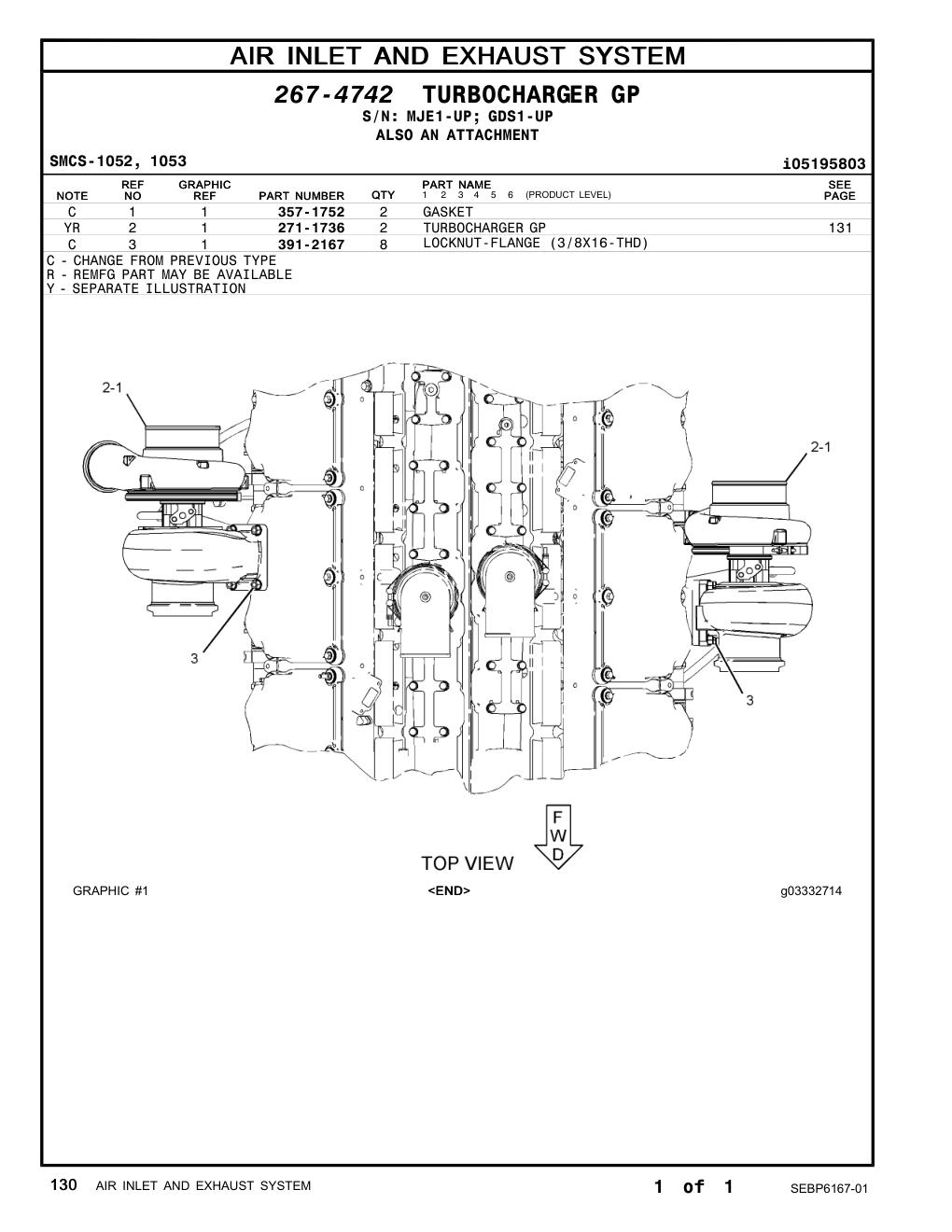 271-1736 - TURBOCHARGER GP