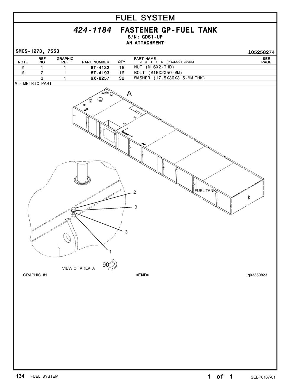 8T-4193 - BOLT (M16X2X50-MM)
