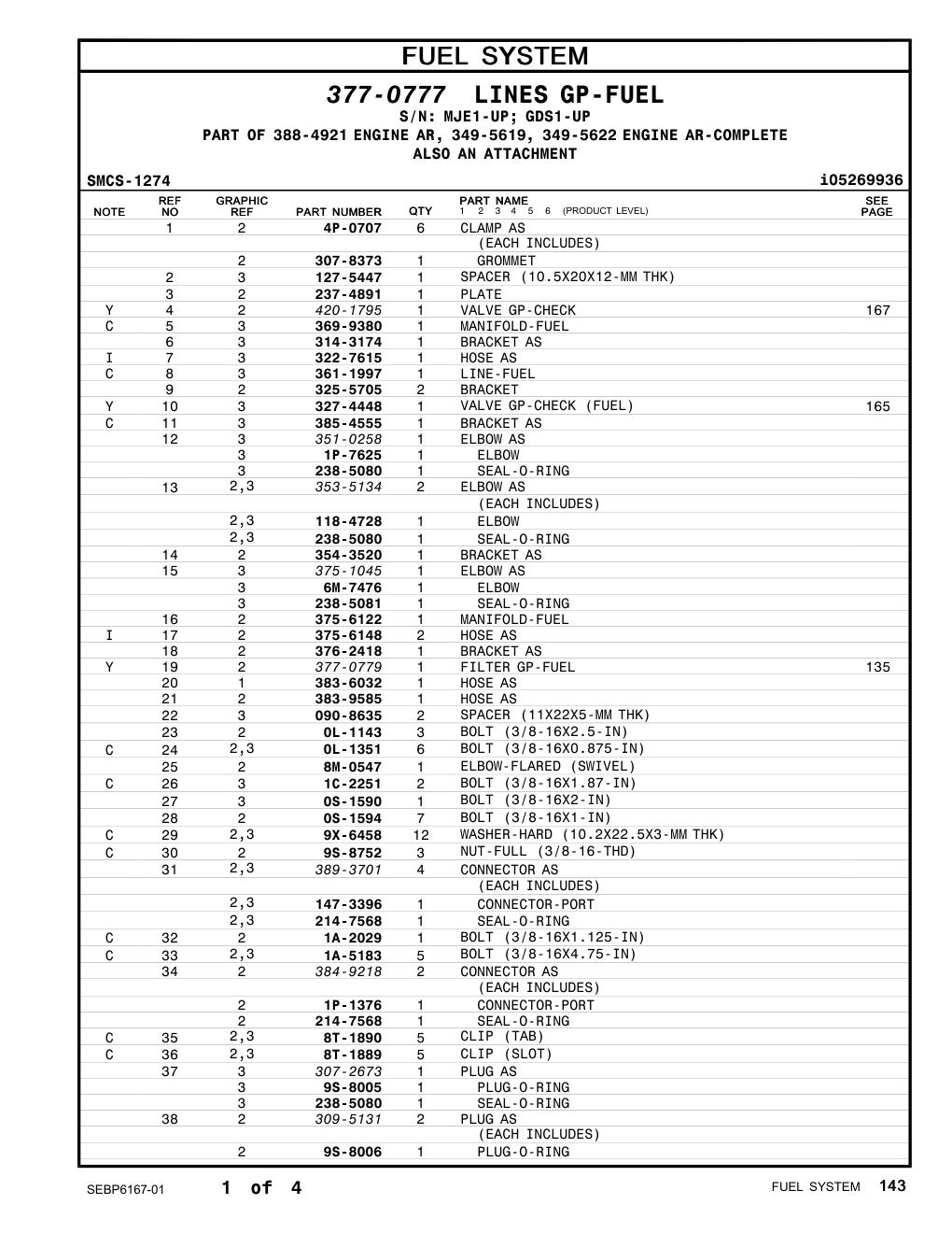 237-4891 PLATE CAT parts manual diagram