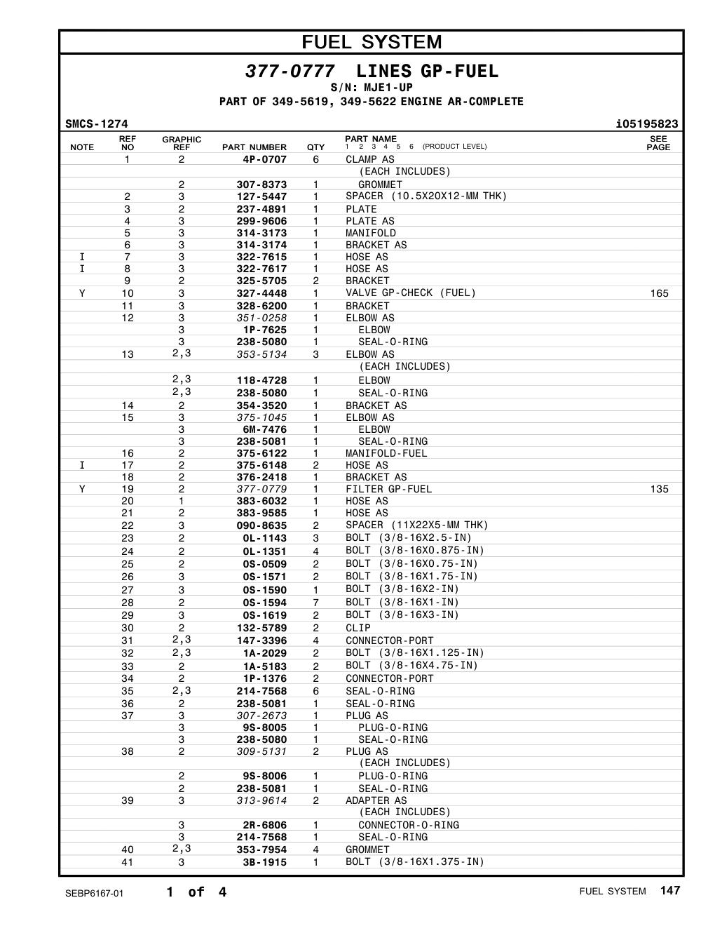 299-9606 PLATE AS · S/N MJE1-UP CAT parts manual diagram