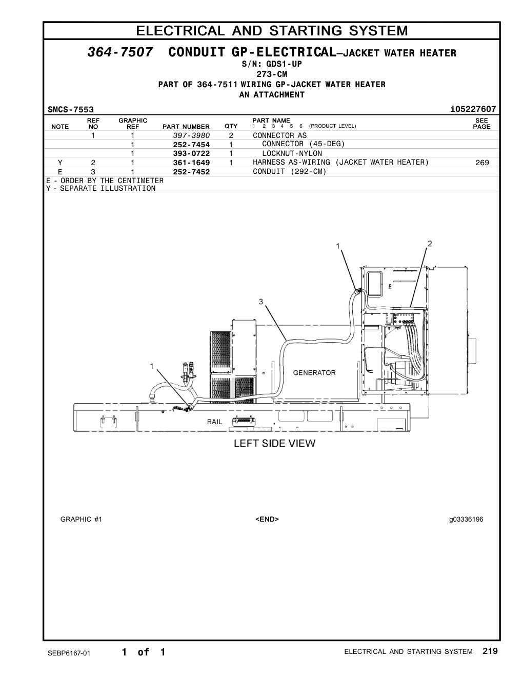 361-1649 - HARNESS AS-WIRING (JACKET WATER HEATER)