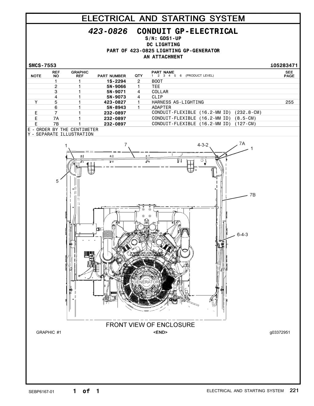 5N-9066 TEE · S/N GDS1-UP CAT parts manual diagram