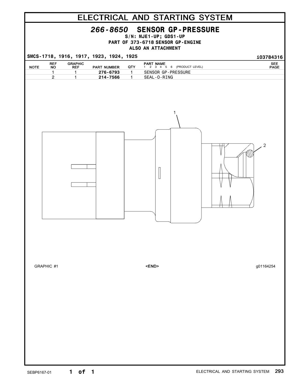 276-6793 - SENSOR GP-PRESSURE