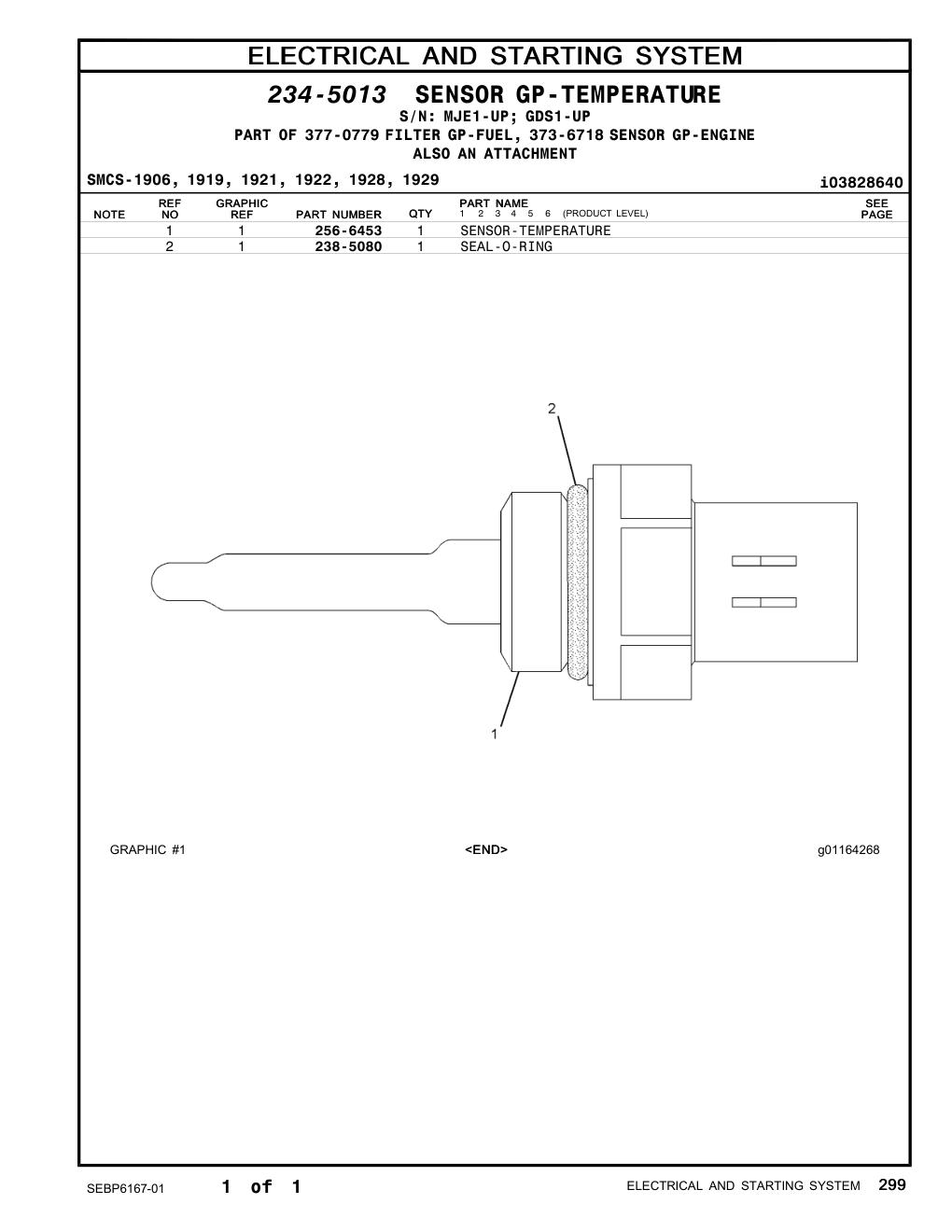 256-6453 - SENSOR-TEMPERATURE