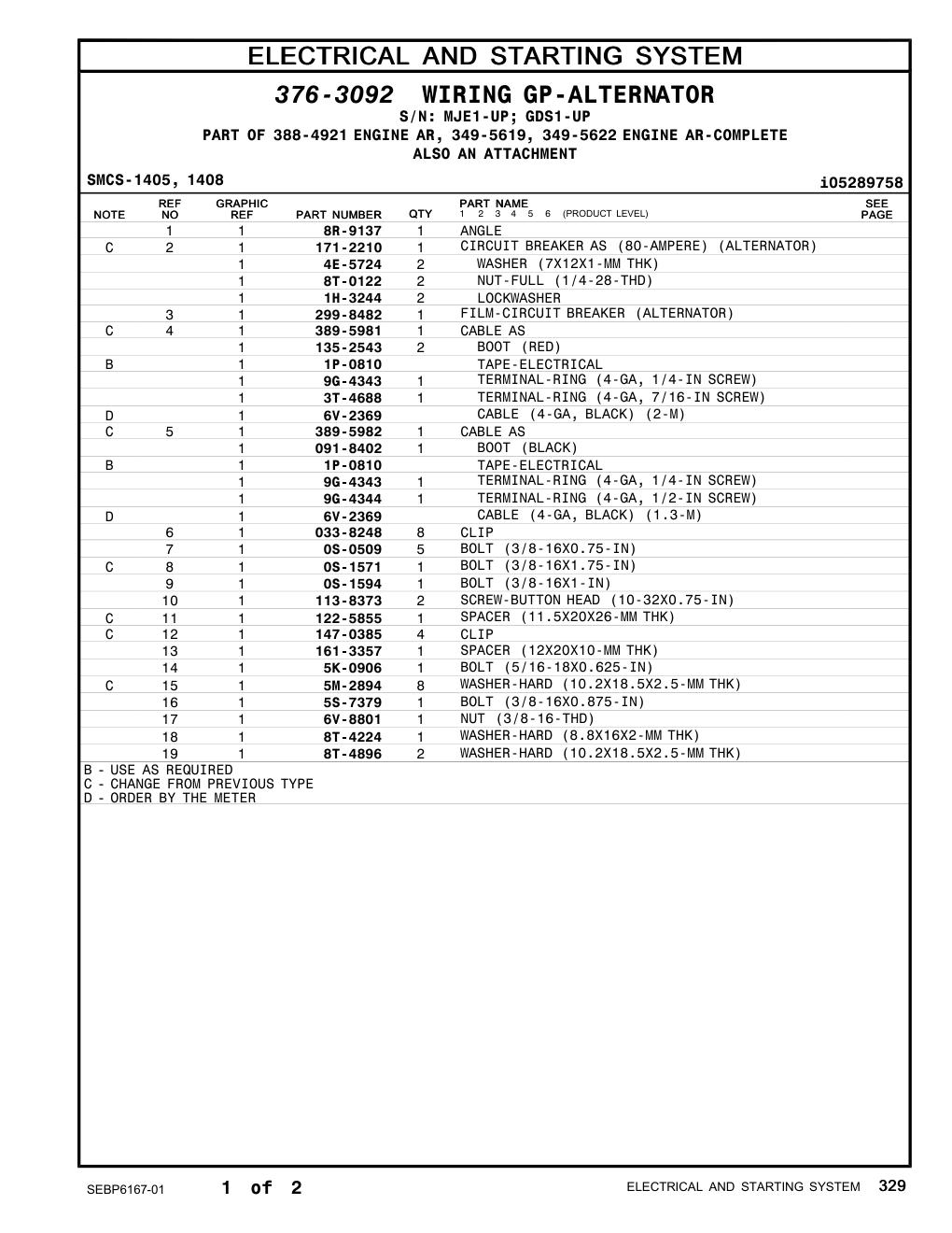 161-3357 SPACER (12X20X10-MM THK) CAT parts manual diagram