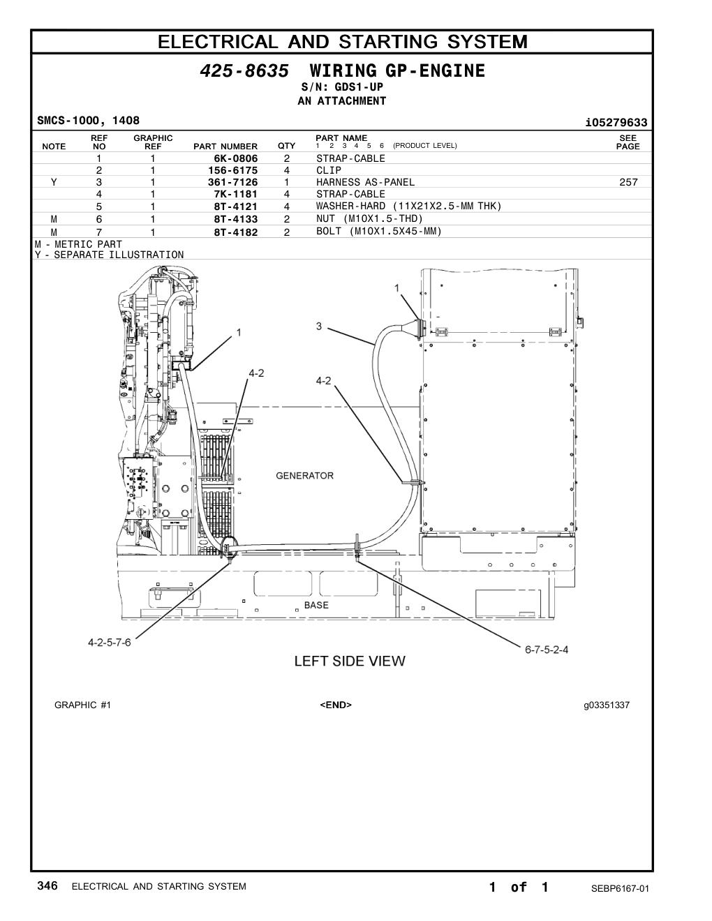 361-7126 - HARNESS AS-PANEL