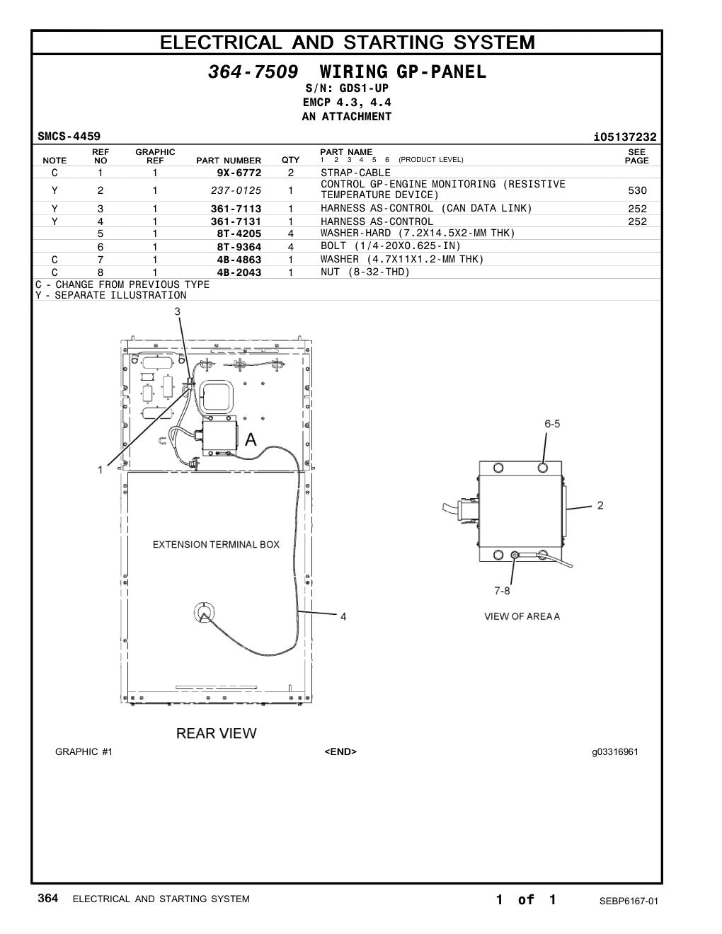 361-7131 - HARNESS AS-CONTROL