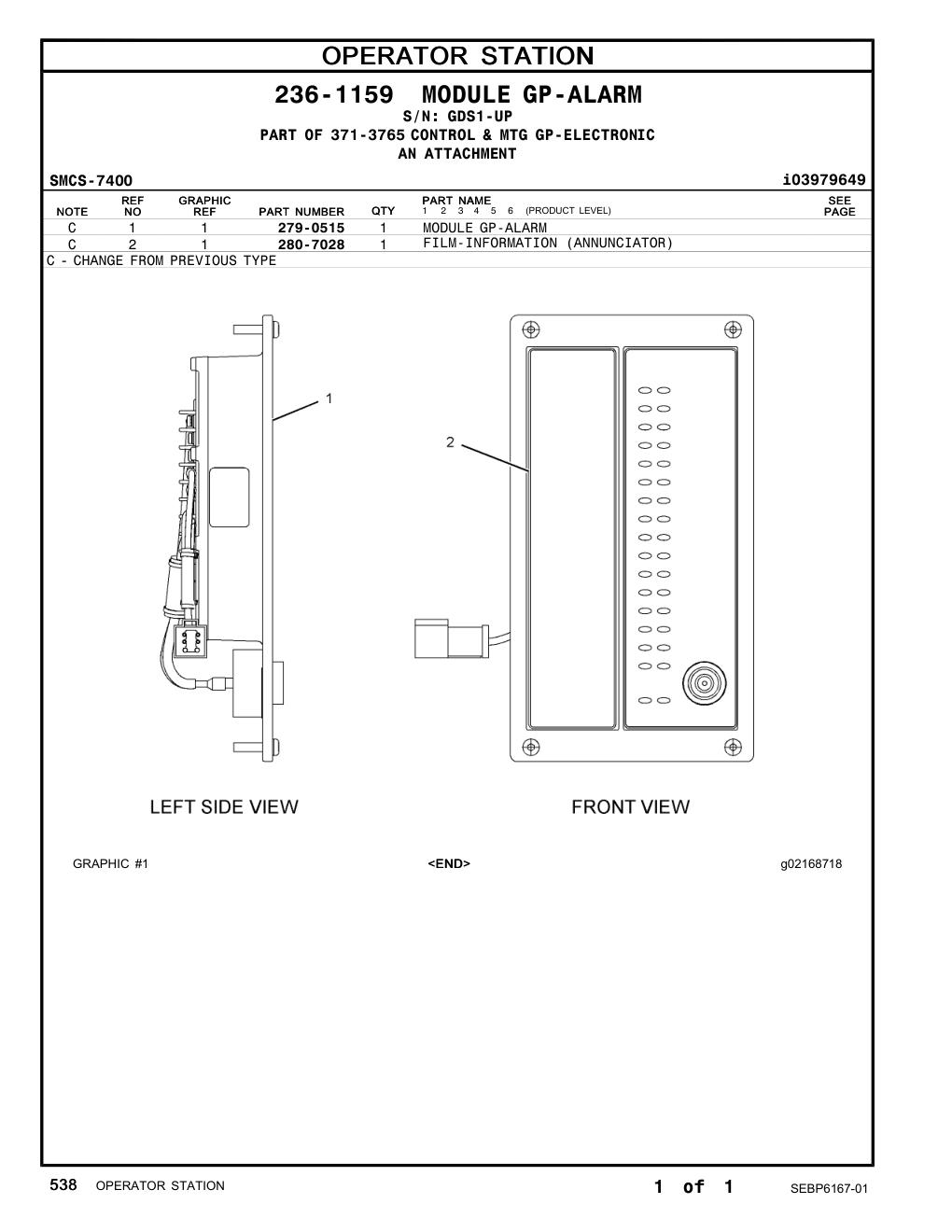 279-0515 - MODULE GP-ALARM