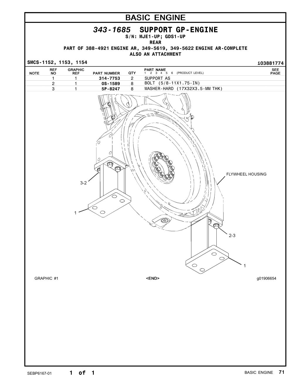 314-7753 SUPPORT AS CAT parts manual diagram