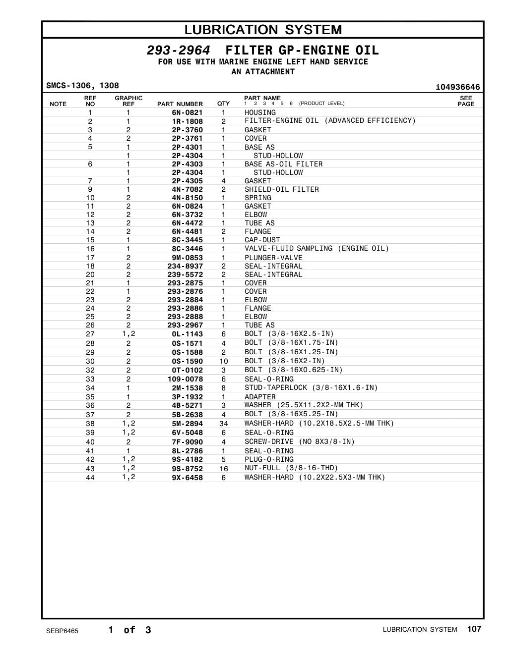 293-2967 TUBE AS CAT parts manual diagram