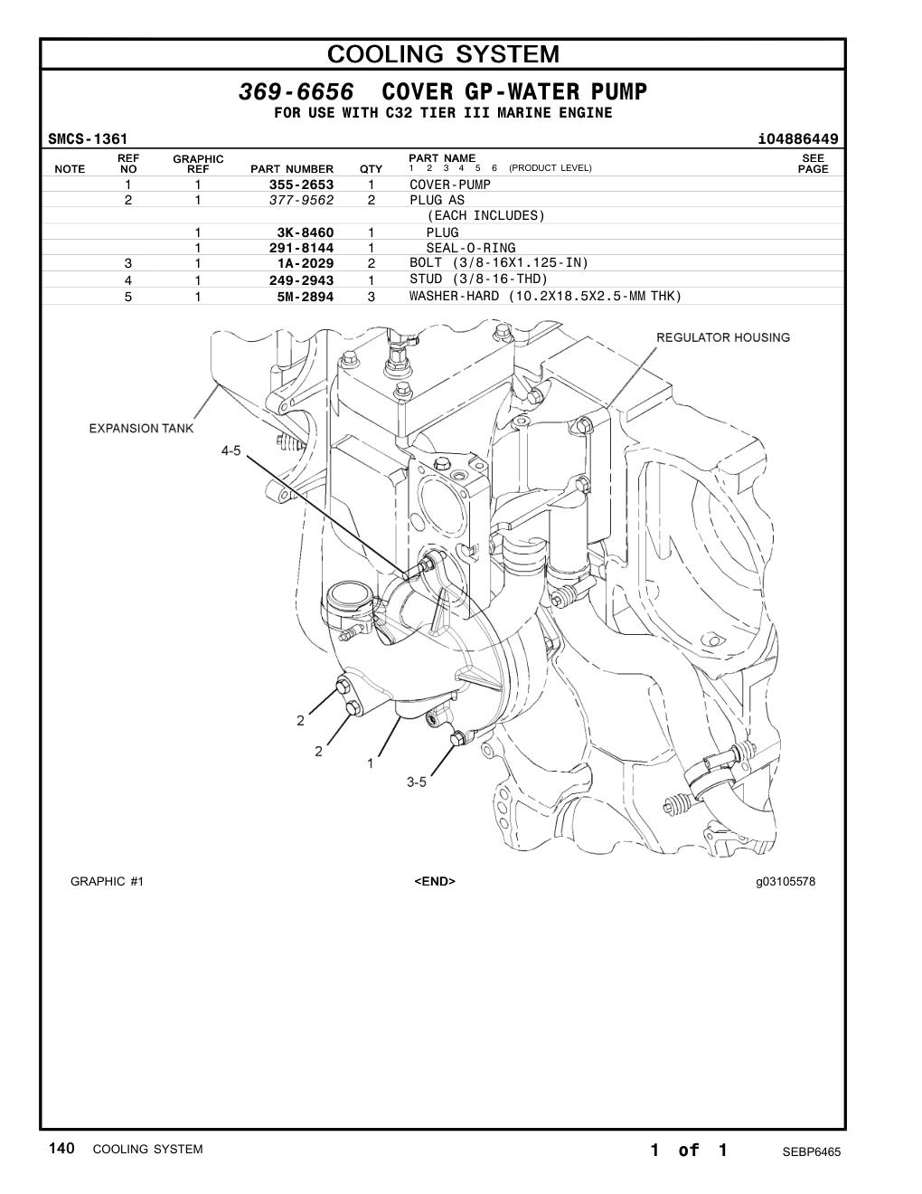 291-8144 SEAL-O-RING CAT parts manual diagram