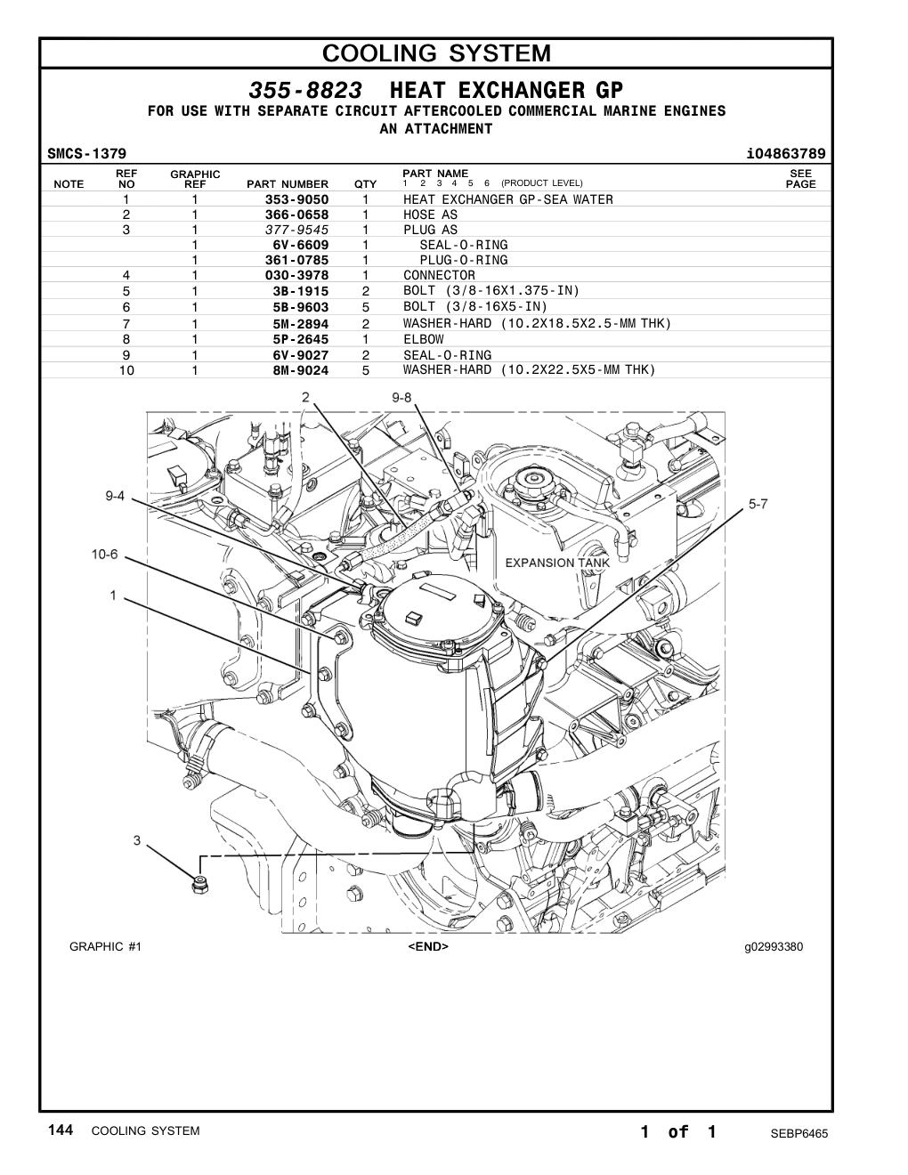 361-0785 PLUG-O-RING CAT parts manual diagram