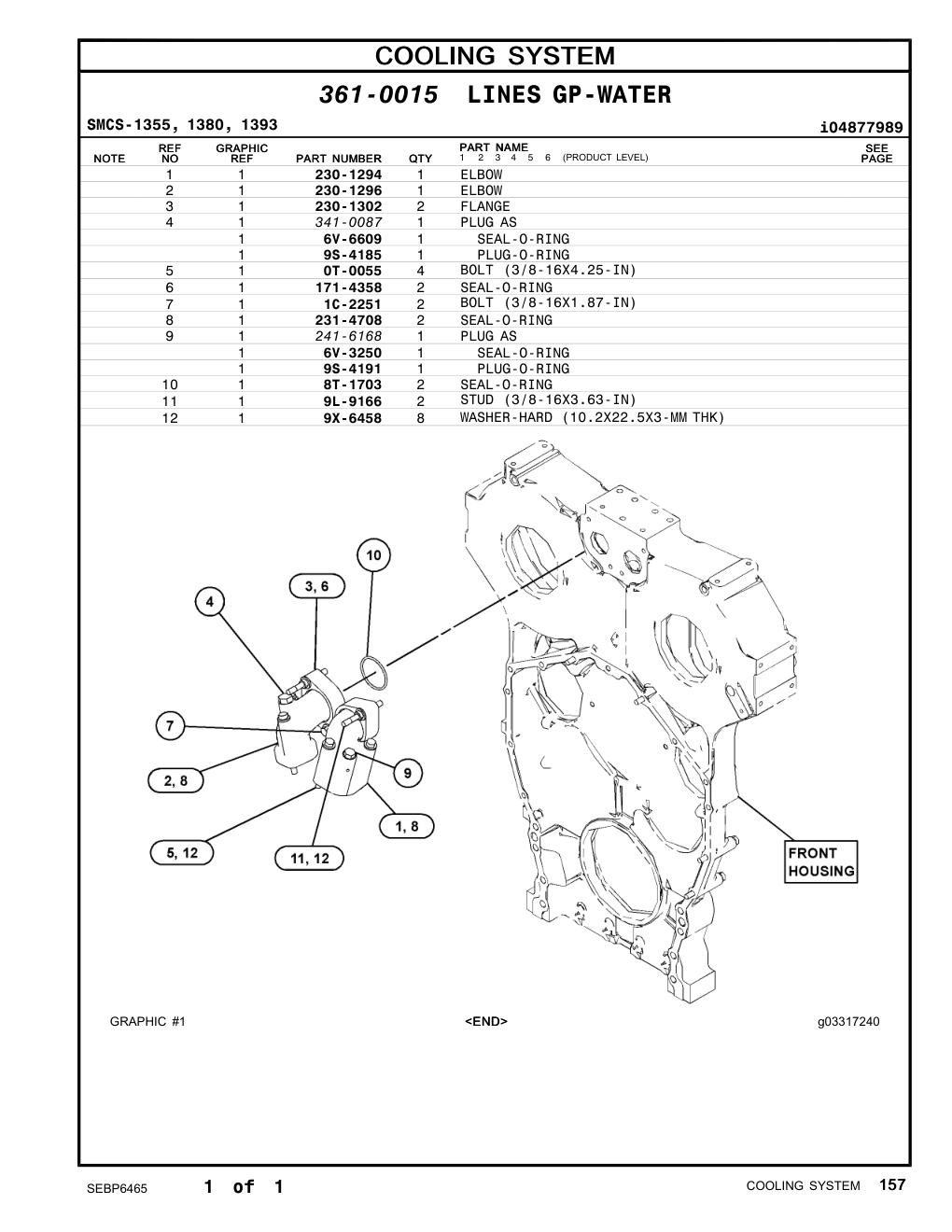 230-1302 FLANGE CAT parts manual diagram