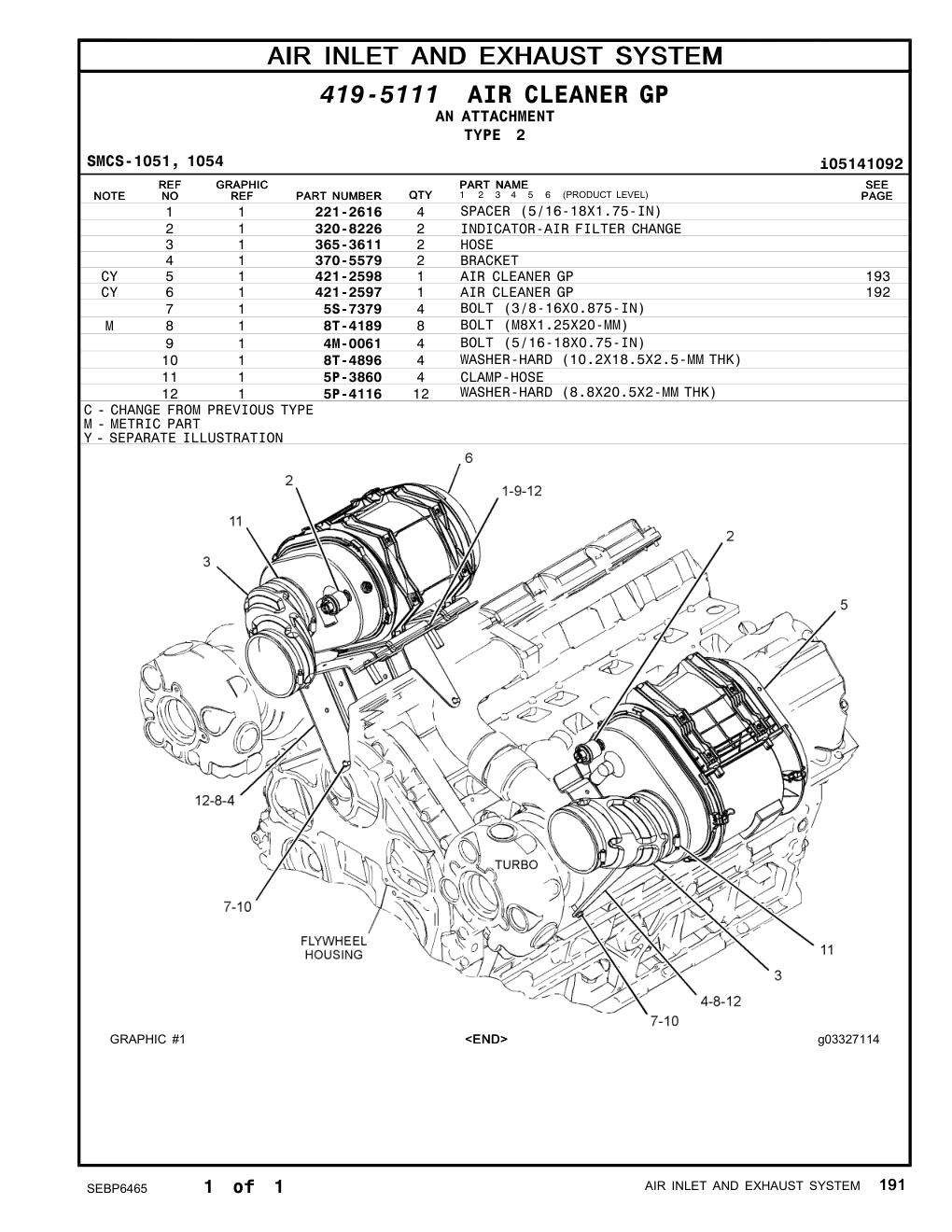 421-2598 - AIR CLEANER GP