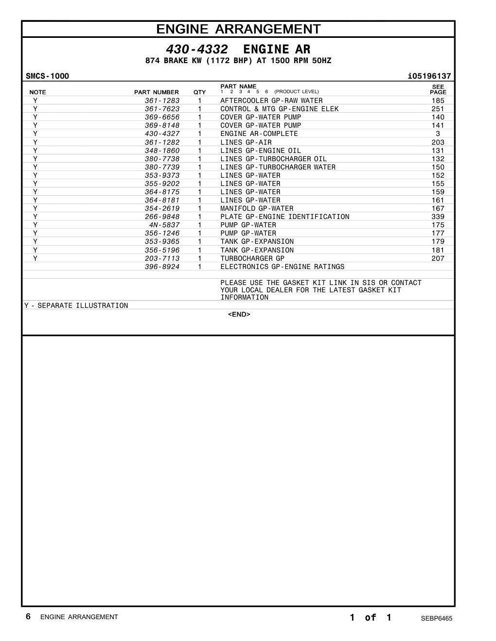 430-4327 - ENGINE AR-COMPLETE