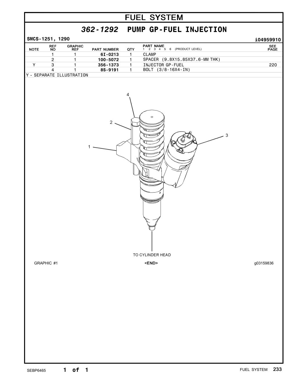 356-1373 - INJECTOR GP-FUEL