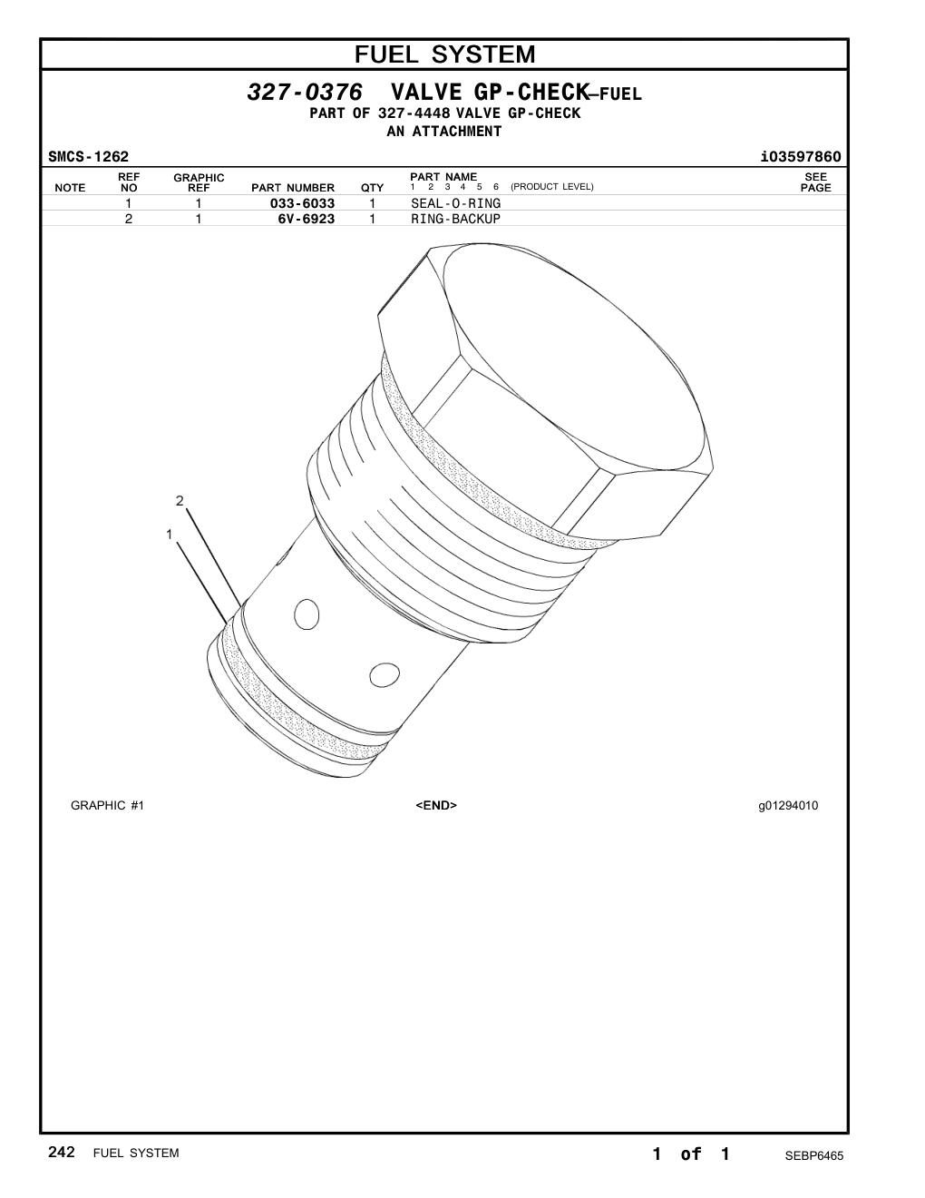 6V-6923 - RING-BACKUP
